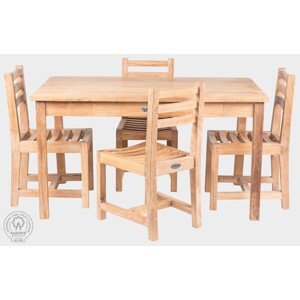 FaKOPA s. r. o. LAURA SET - detský jedálenský záhradný set z teaku, teak