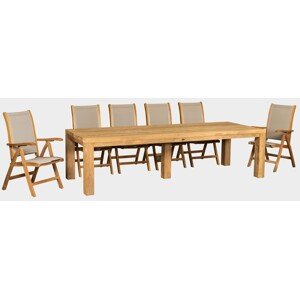 FaKOPA s. r. o. FLOSS + DIVA SET - záhradný sestava z teaku, teak