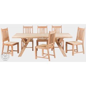FaKOPA s. r. o. SPIDER SET+NANDA - záhradná zostava z teaku so stoličkami, teak