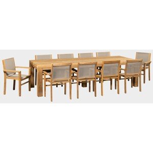 FaKOPA s. r. o. FLOSS + ROMA NEW  SET - záhradný sestava z teaku, teak