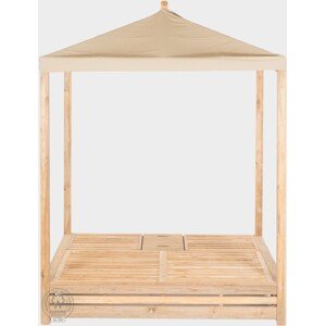 FaKOPA s. r. o. DAYBED - vonkajšia záhradná posteľ z teaku 200 x 200 cm, teak