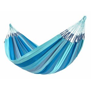 La Siesta Hojdacia sieť MODESTA DOUBLE STRIPES - lagoon, 100% organická bavlna