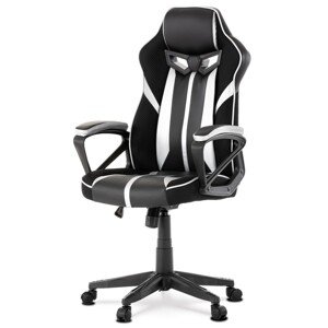 Autronic HERNÉ KRESLO s hojdacím mechanizmom, textil + ekokoža + plast