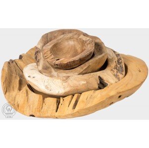 FaKOPA s. r. o. ERÓZIA NATUR - miska z teaku, teak