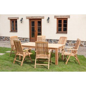 TEXIM AMERICA - záhradný teakový set 1+6, teak