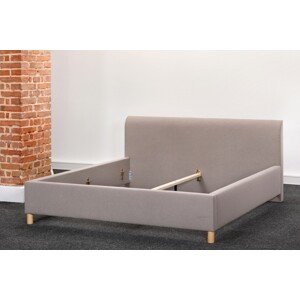 Slumberland DOVER - čalúnená posteľ s jemným dizajnom 200 x 200 cm, celočalúnená + lamino
