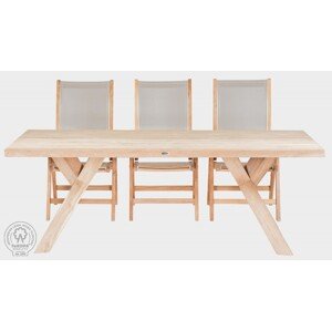FaKOPA s. r. o. SPIDER RECYCLE - záhradný masívny stôl, teak